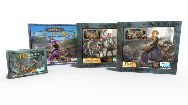 Too Many Bones Aus der Tiefe Laborratten Dart 40 Wellen in Daelore  - Frosted Games Brettspiel Neuheit 2026 - Spieleschachtel