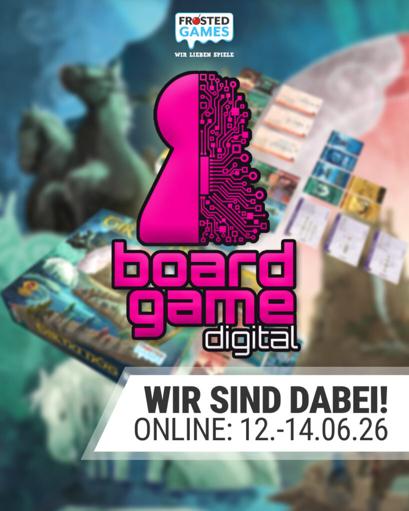 boardgame.digital - Brettspielwochenende mit Frosted Games! - Spieleschachtel